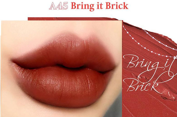 Black Rouge Air Fit Velvet Tint Ver.8 A45 Bring it Brick